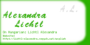 alexandra lichtl business card